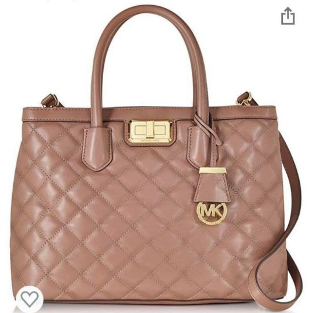 Michael Kors Soft Leather Blush Medium Handbag